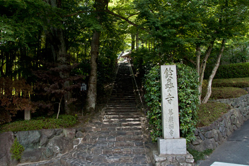 鈴虫寺 境内への階段