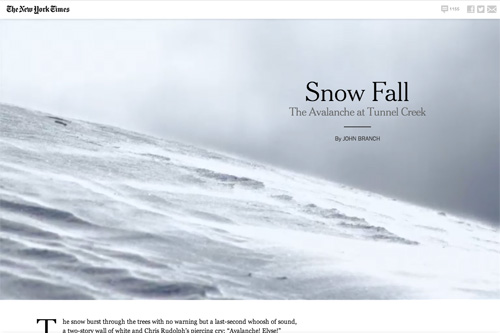 Snow Fall: The Avalanche at Tunnel Creek - Multimedia Feature - NYTimes.com Snow Fall: The Avalanche at Tunnel Creek - Multimedia Feature - NYTimes.com