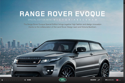 Range Rover Evoque Special Edition With Victoria Beckham