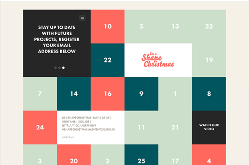 Interactive Advent Calendar | It's a Shape Christmas