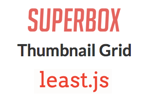 SUPERBOX、Thumbnail Grid、least.js