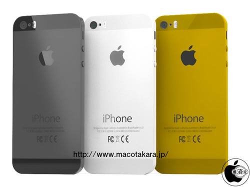 新iPhone 5Sカラーバリエーション