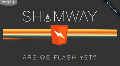 「Shumway」HTML5で作られたFlash Playerが公開 (Firefox版) 【@maskin】 | TechWave