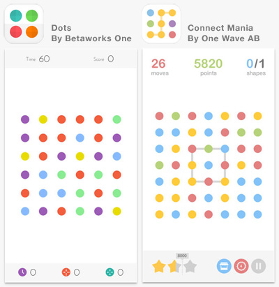 DotsとConnect Mania比較図