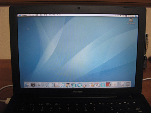 SSDにMac OS10.4インストール完了! SSDにMac OS10.4インストール完了!