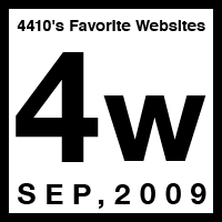 2009年9月4週目の4410のお気に入りWebサイト