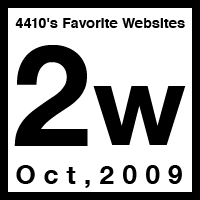 2009年10月2週目の4410のお気に入りWebサイト