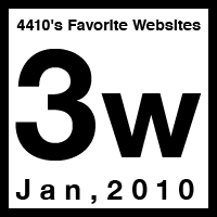2010年01月3週目の4410のお気に入りWebサイト