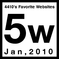 4410’s Favorite Websites 5th Week.01,2010