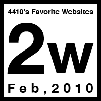 4410’s Favorite Websites 2nd Week.02,2010