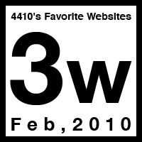 4410’s Favorite Websites 3rd Week.02,2010
