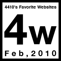 4410’s Favorite Websites 4th Week.02,2010