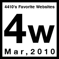 4410’s Favorite Websites 4th Week.03,2010