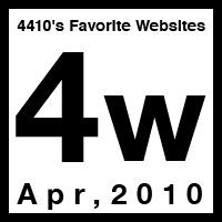 4410’s Favorite Websites 4th Week.04,2010