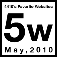 4410’s Favorite Websites 5th Week.05,2010