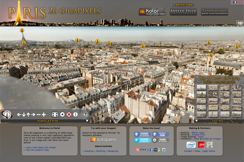 Paris 26 Gigapixels - Interactive virtual tour of the most beautiful monuments of Paris