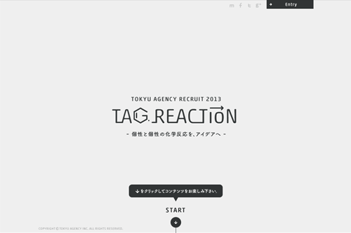 TAG REACTION | RECRUIT 採用サイト | Tokyu Agency Inc.